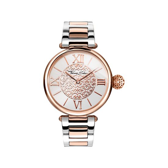 Rose Gold & Silver Watch