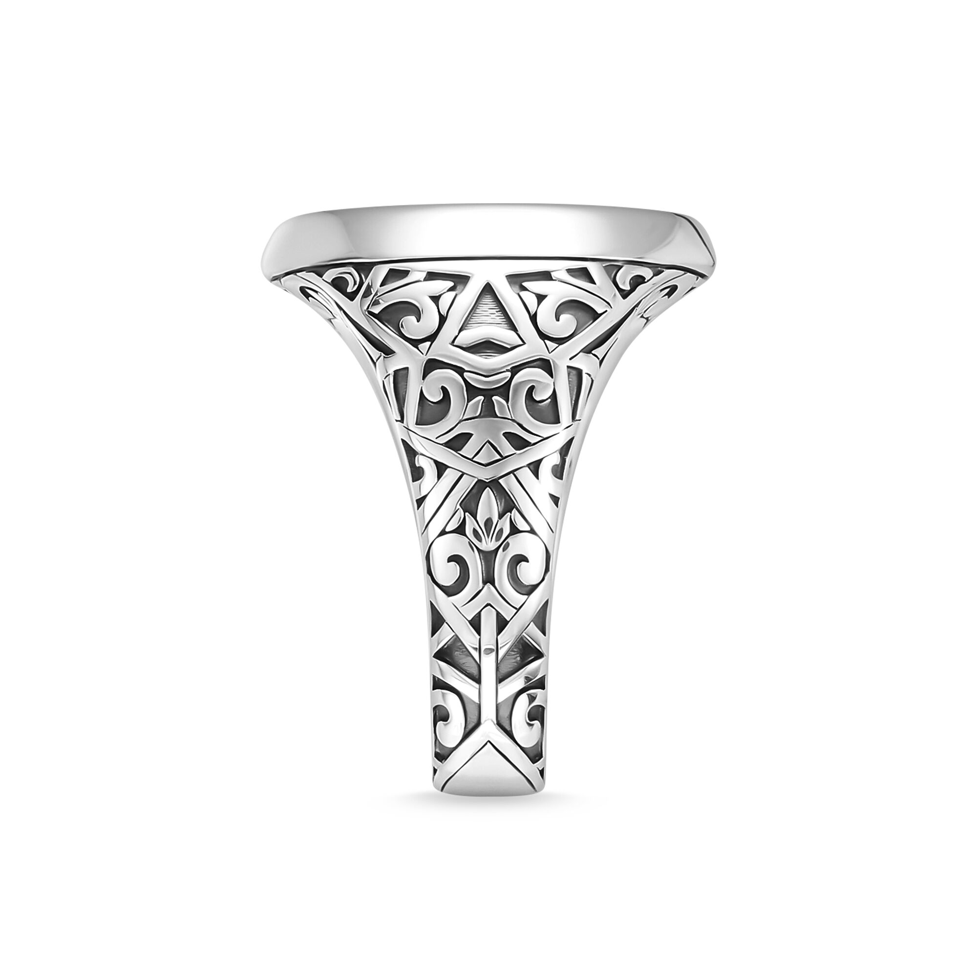 Expressive Signet Black Ring Thomas Sabo