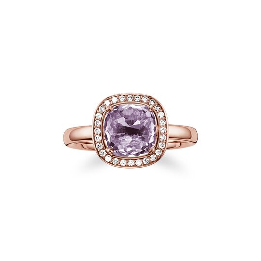 Solitaire ring purple from the  collection in the THOMAS SABO online store