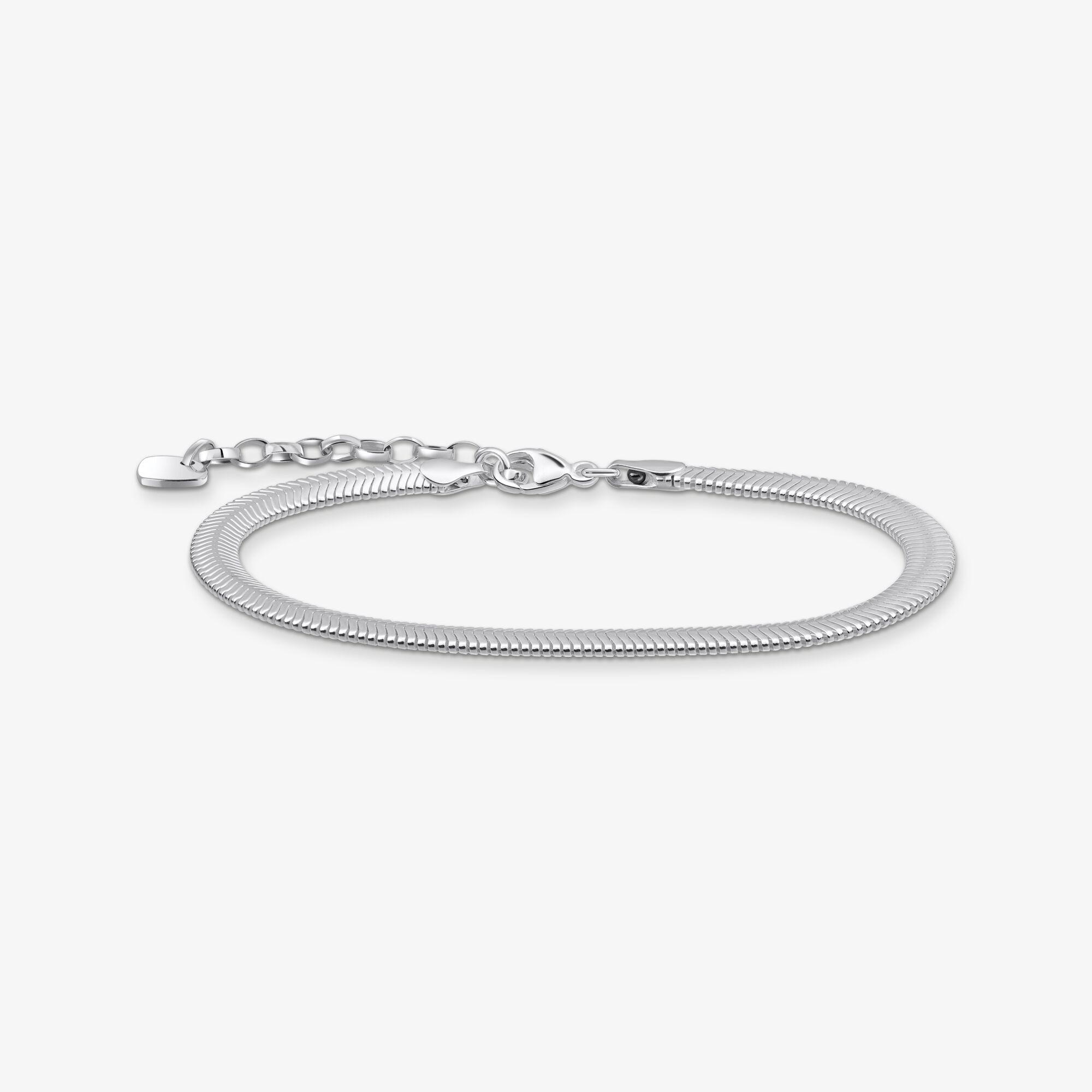 THOMAS SABO Bracelet serpent en argent 16 à 19 cm, Argent sterling, Taille: 19 cm, Unisex