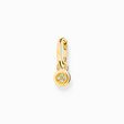 Aro individual con ba&ntilde;o de oro colgante y argolla para charm de la colección Charm Club en la tienda online de THOMAS SABO