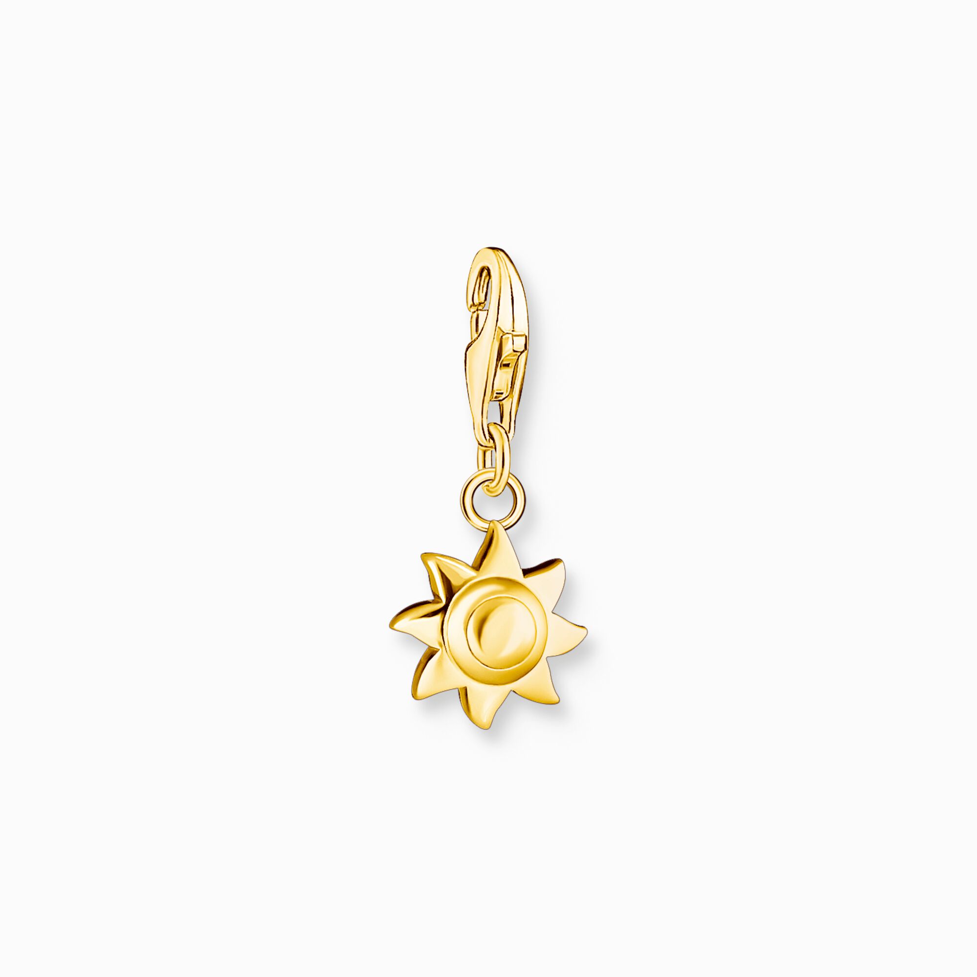 Charm pendant sun gold plated from the Charm Club collection in the THOMAS SABO online store
