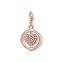 Pendentif Charm c&oelig;ur avec pav&eacute; or rose de la collection Charm Club dans la boutique en ligne de THOMAS SABO