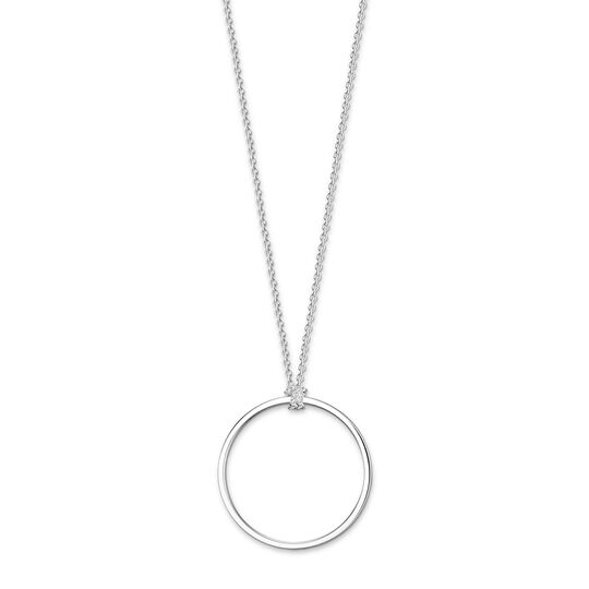 Charm-halsband cirkel silver ur kollektionen Charm Club i THOMAS SABO:s onlineshop