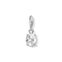 charm pendant white stone oval from the Charm Club collection in the THOMAS SABO online store