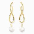 Earrings heritage with gold-coloured pearl from the  collection in the THOMAS SABO online store