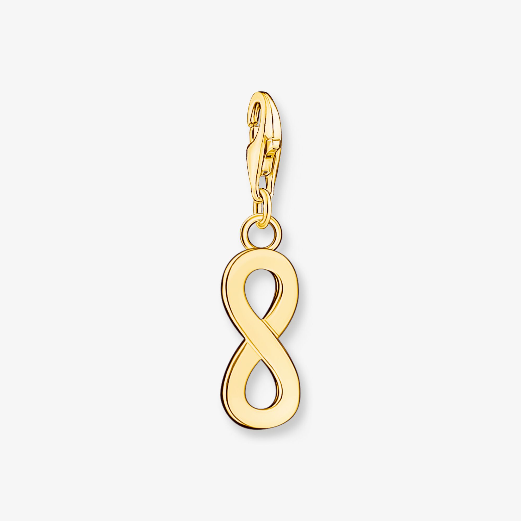 THOMAS SABO Pendentif Charm infini plaqué or Argent sterling doré or jaune, Taille: one size, pour femme