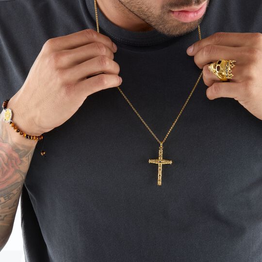 Pendant cross gold from the  collection in the THOMAS SABO online store
