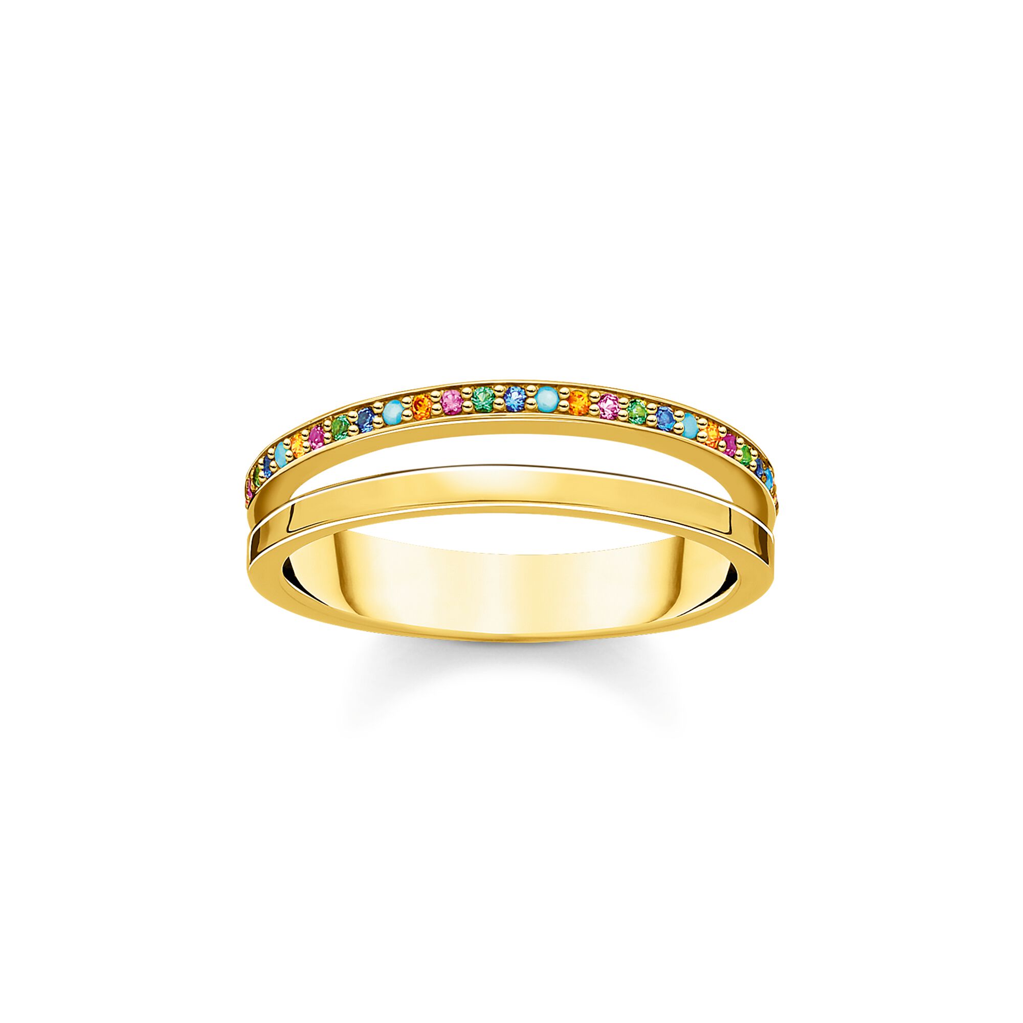 Open Ring With Colourful Stones Thomas Sabo