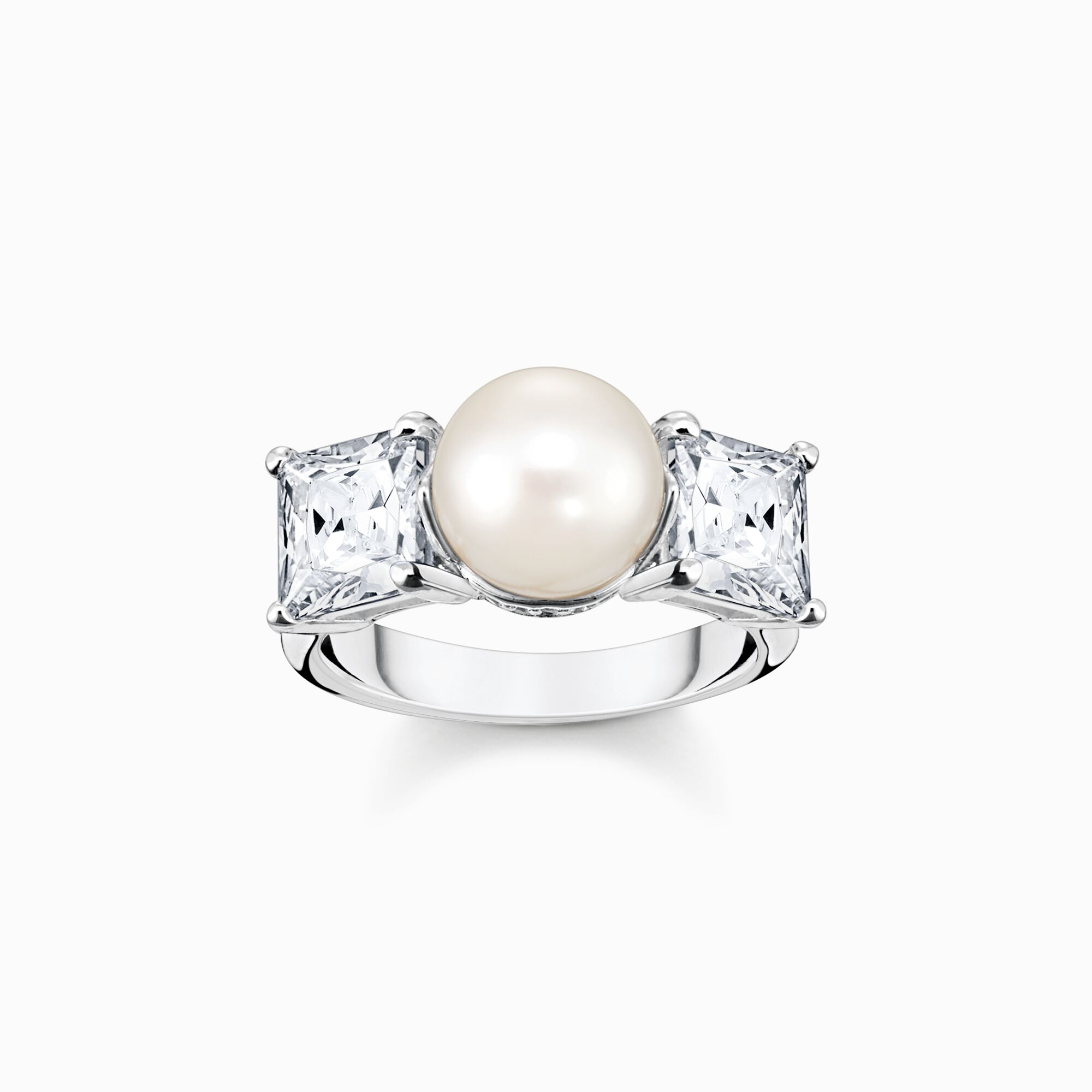 Ring p&auml;rlor med vita stenar silver ur kollektionen  i THOMAS SABO:s onlineshop
