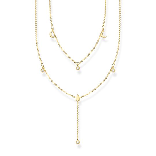 Necklace double white stones gold from the Charming Collection collection in the THOMAS SABO online store