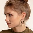 Silver big chunky hoop earrings from the  collection in the THOMAS SABO online store