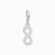 Silver Infinity Charm pendant with zirconia stones silver from the Charm Club collection in the THOMAS SABO online store