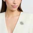 Brooch star with white stones silver from the  collection in the THOMAS SABO online store