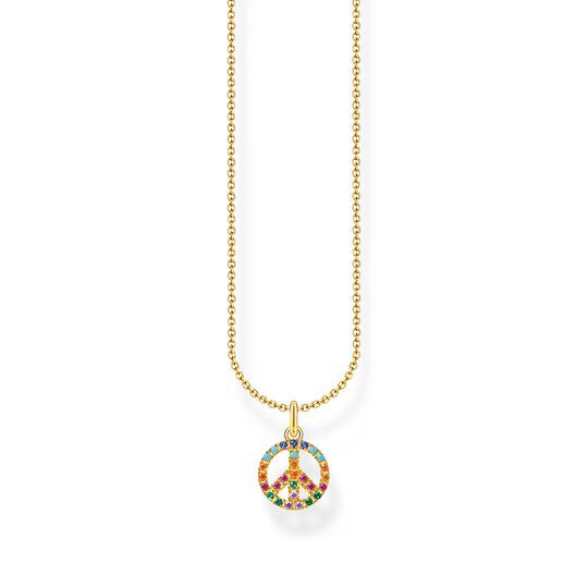 Necklace peace with colourful stones gold from the Charming Collection collection in the THOMAS SABO online store