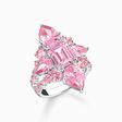 Anillo de c&oacute;ctel con piedras de color rosa, plata de la colección  en la tienda online de THOMAS SABO
