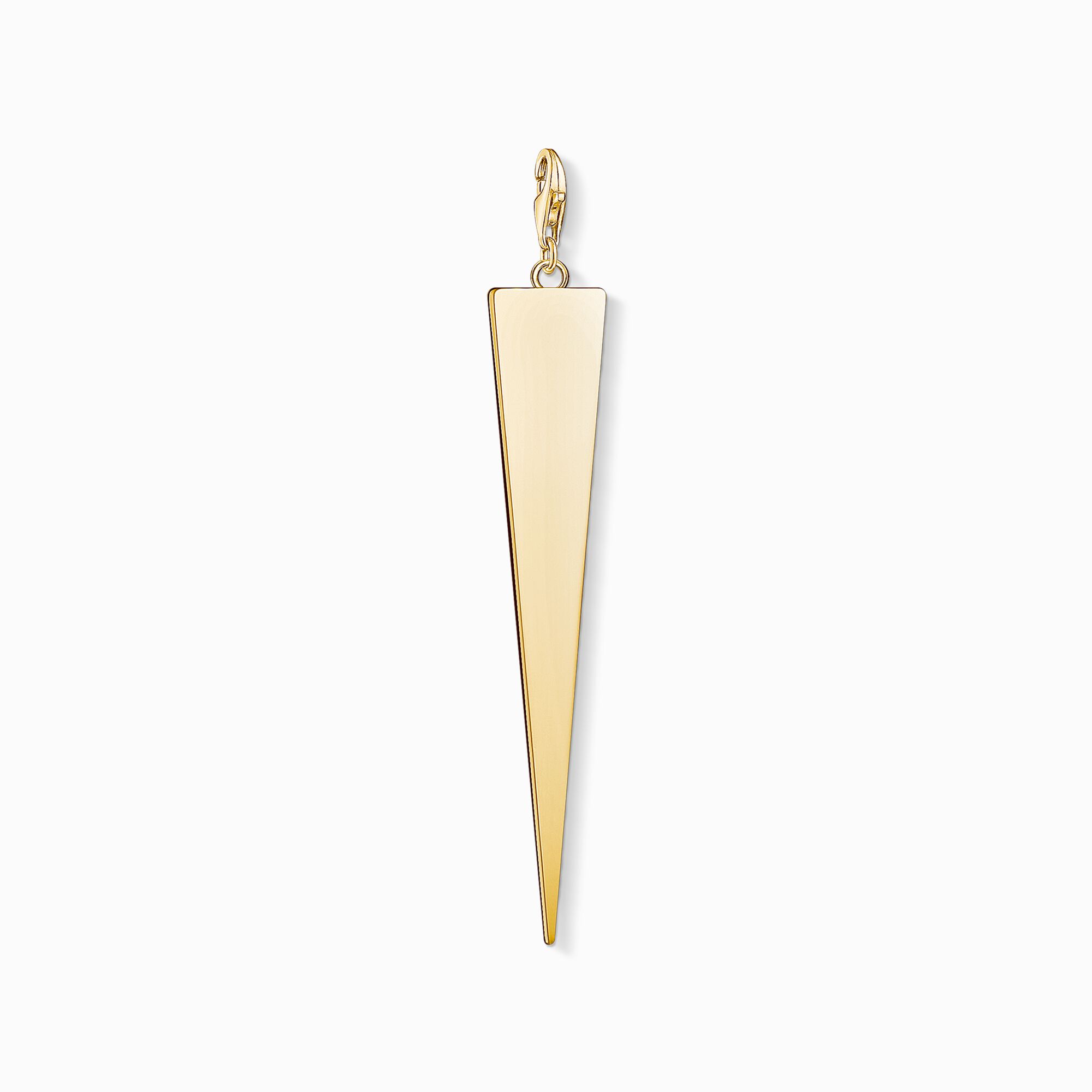 Charm pendant triangle gold from the Charm Club collection in the THOMAS SABO online store