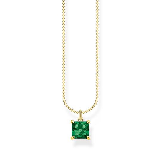 Necklace with green stone gold from the Charming Collection collection in the THOMAS SABO online store