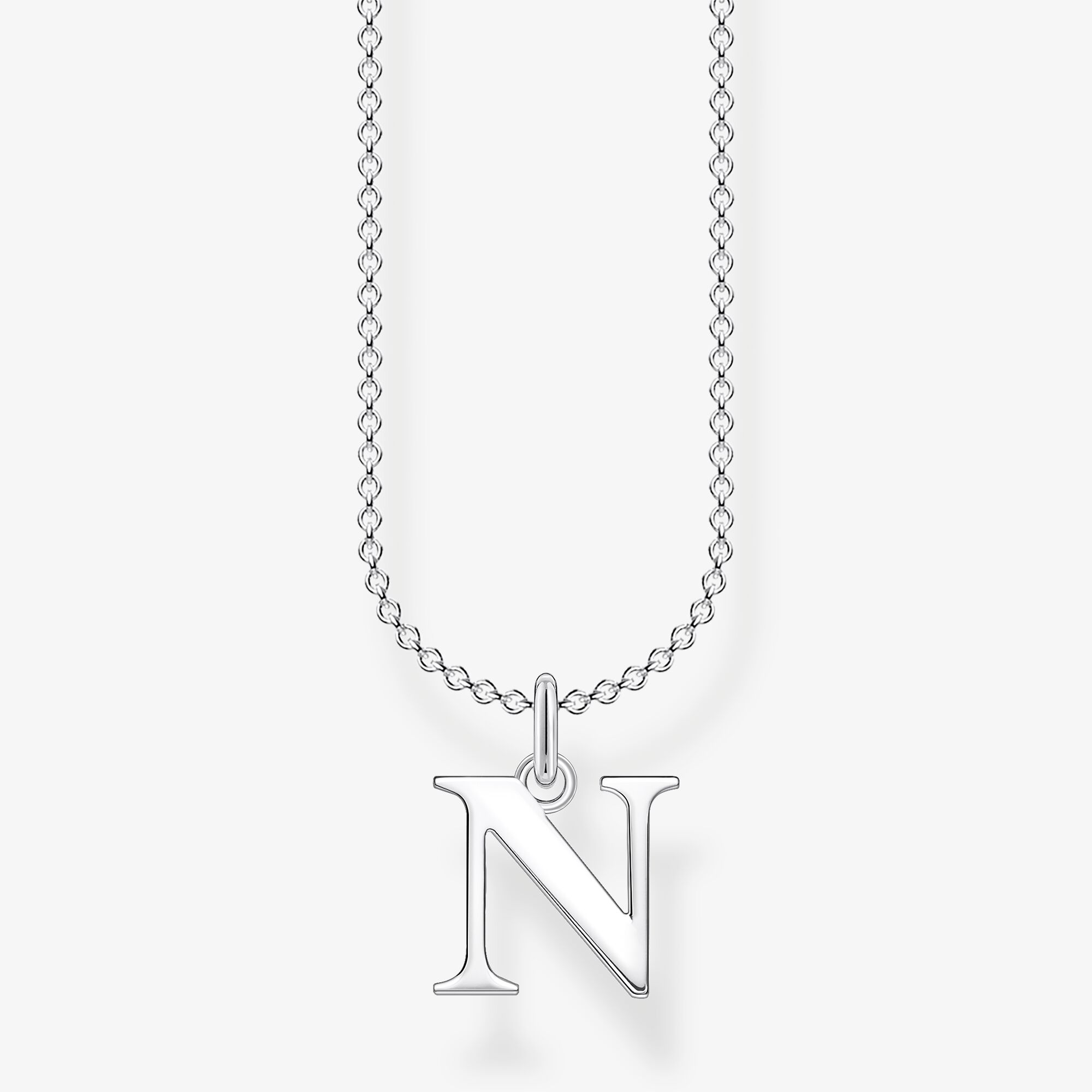 THOMAS SABO Kette Buchstabe N, Sterlingsilber, Größe: 45 cm, Damen
