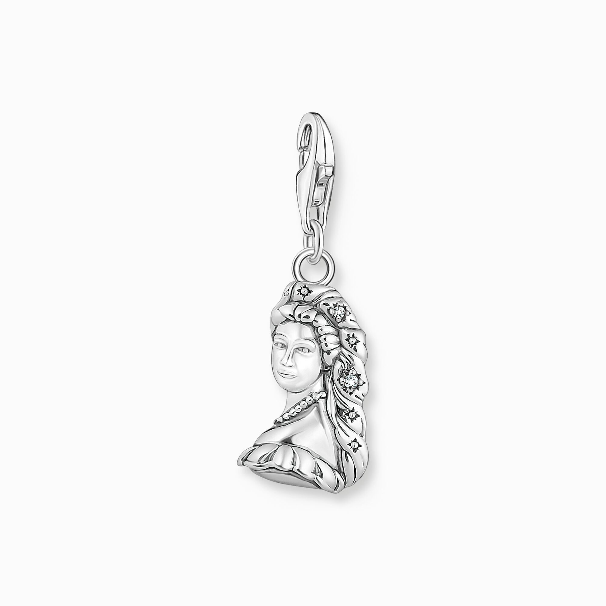 Charm pendant Sissi with white stone silver from the Charm Club collection in the THOMAS SABO online store
