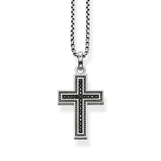 Kette schwarzes Kreuz Pav&eacute; aus der  Kollektion im Online Shop von THOMAS SABO
