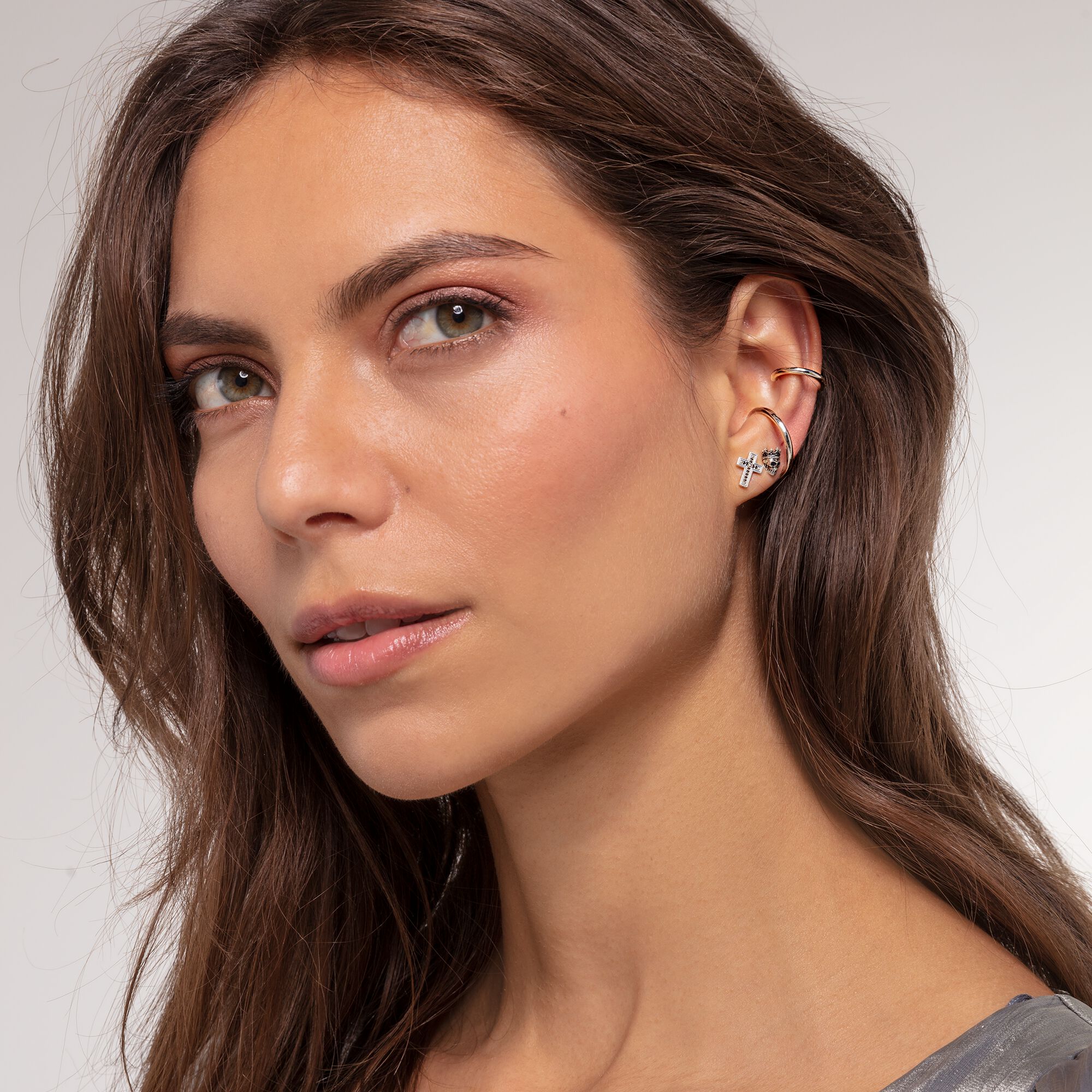 Ear cuff Large Silver for modern punkchic looks │ THOMAS SABO