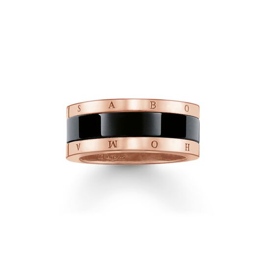 Band ring black Ceramic from the  collection in the THOMAS SABO online store