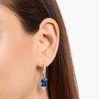 Hoop earrings with blue and white stones silver from the  collection in the THOMAS SABO online store