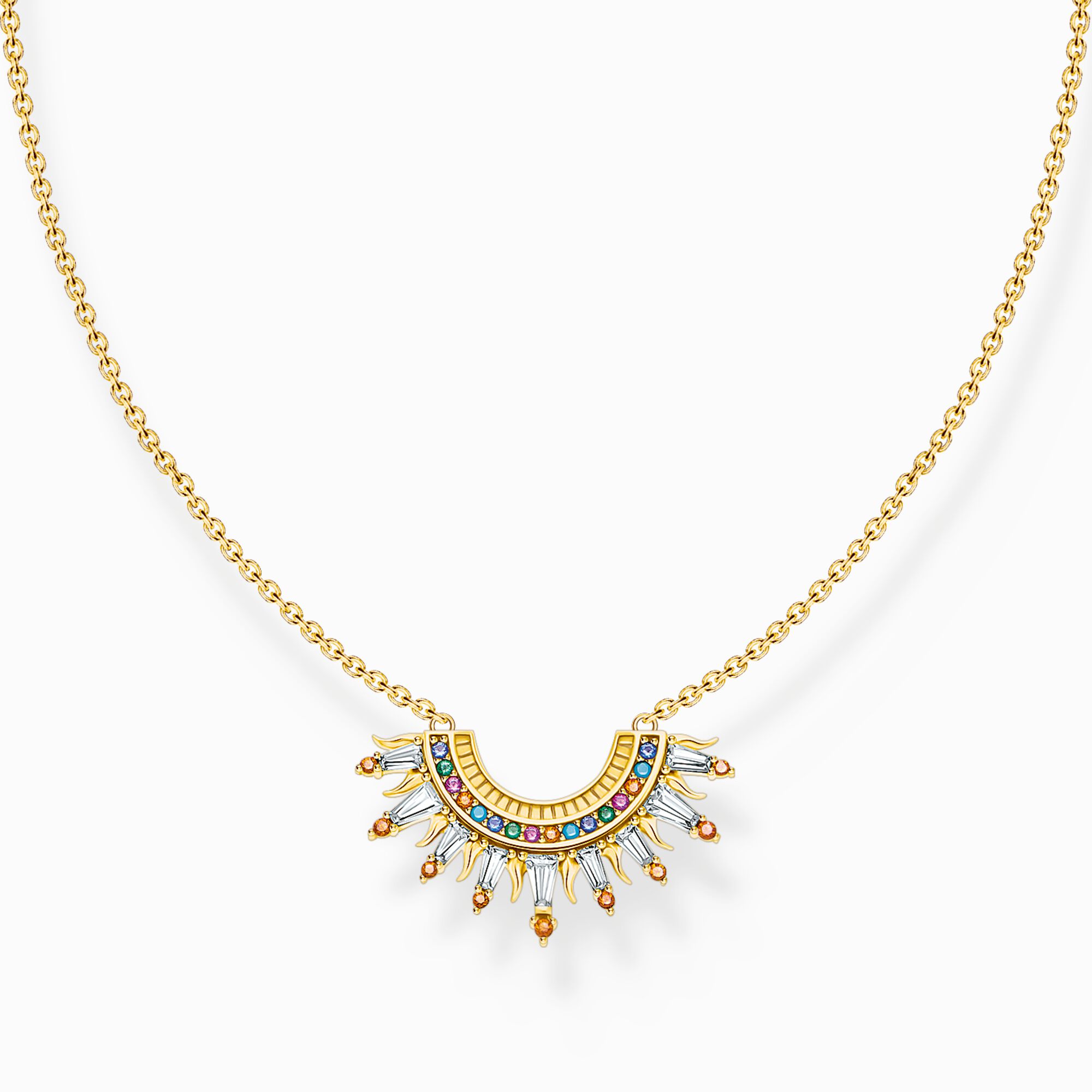 Atease LIMITED SUNSHINE NECKLACE （Gold-plated necklace with sun 