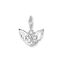 Charm pendant winged heart white stones silver from the Charm Club collection in the THOMAS SABO online store