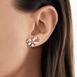 Ear studs flowers colourful stones gold from the  collection in the THOMAS SABO online store