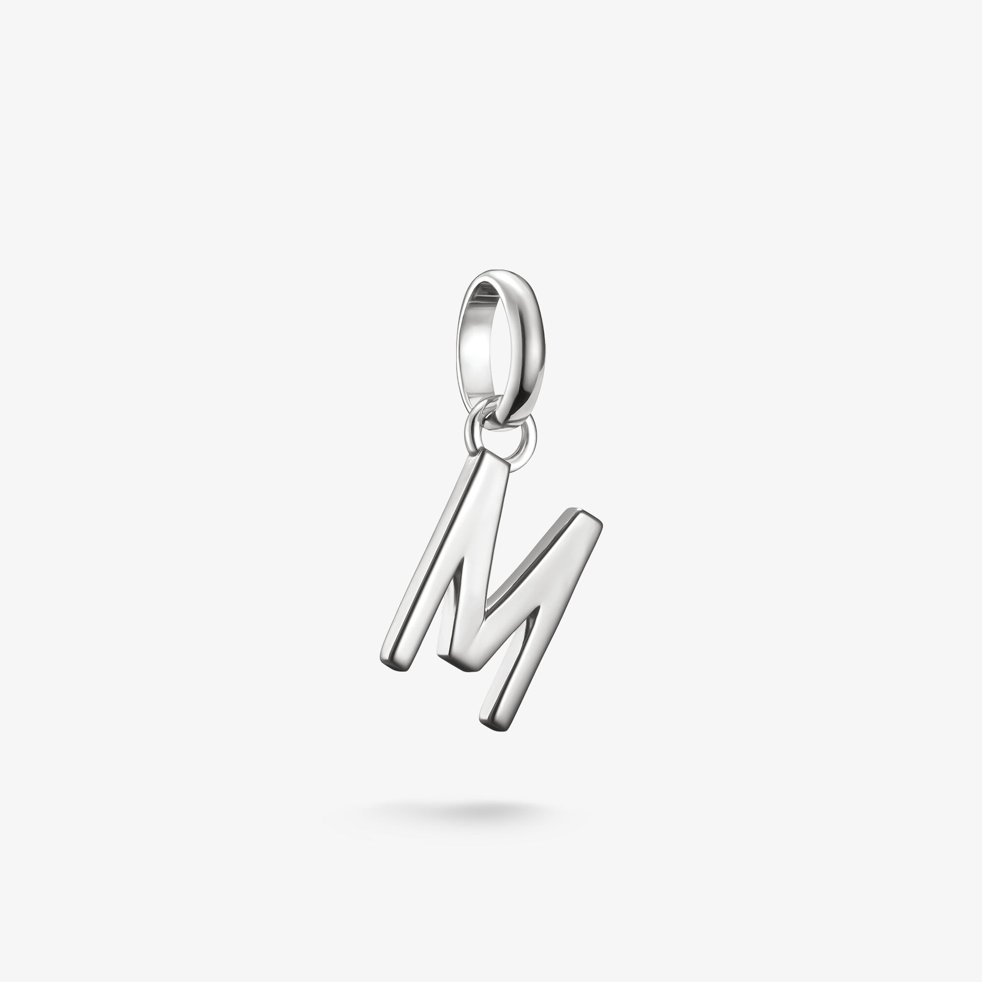 THOMAS SABO Pendentif Charm lettre M Connect argent, Argent sterling, Taille: one size, femme