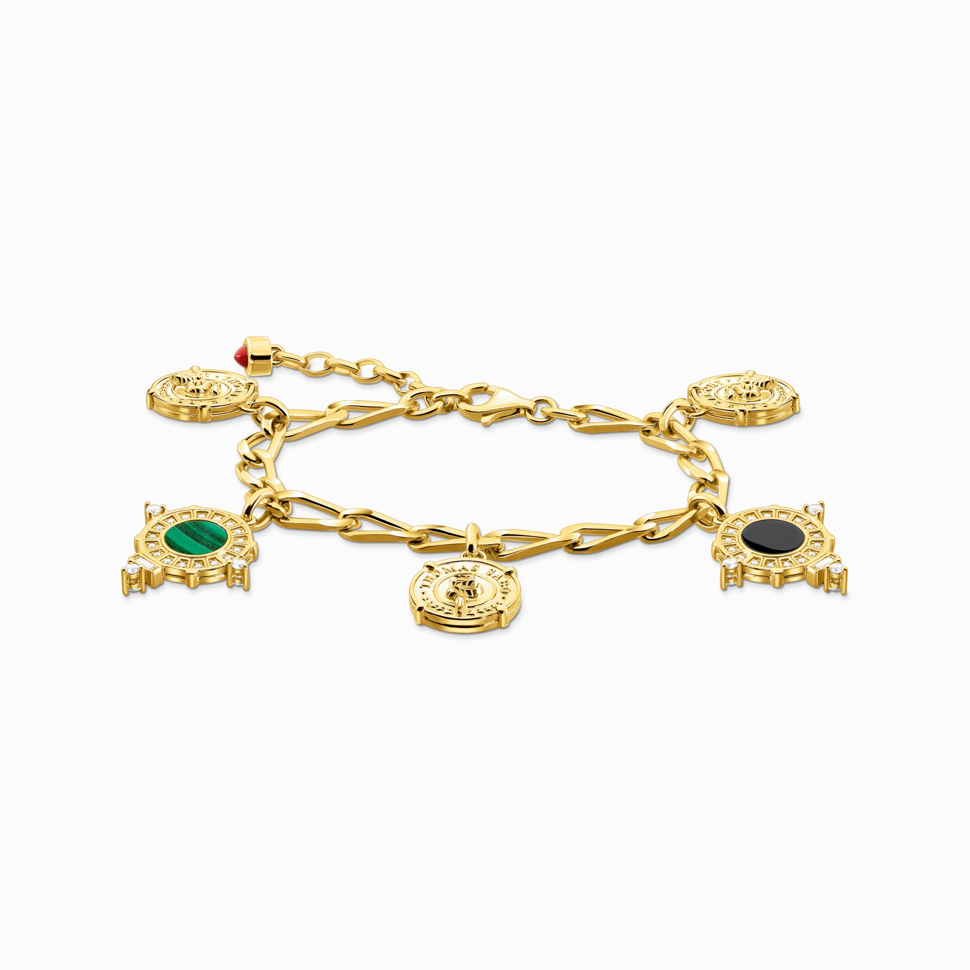 Bracelet with disc gold plated from the  collection in the THOMAS SABO online store
