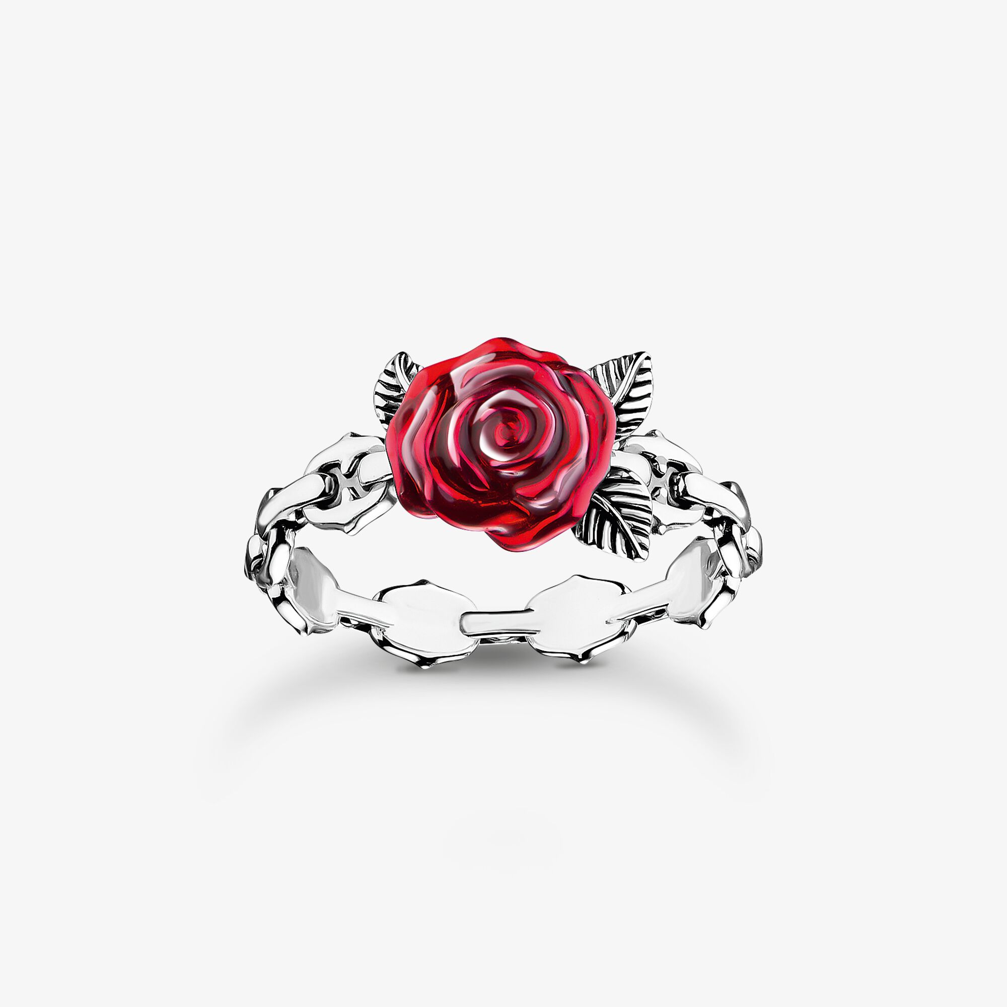 THOMAS SABO Bague Roses Romance argent Argent sterling, Taille: 48, pour femme