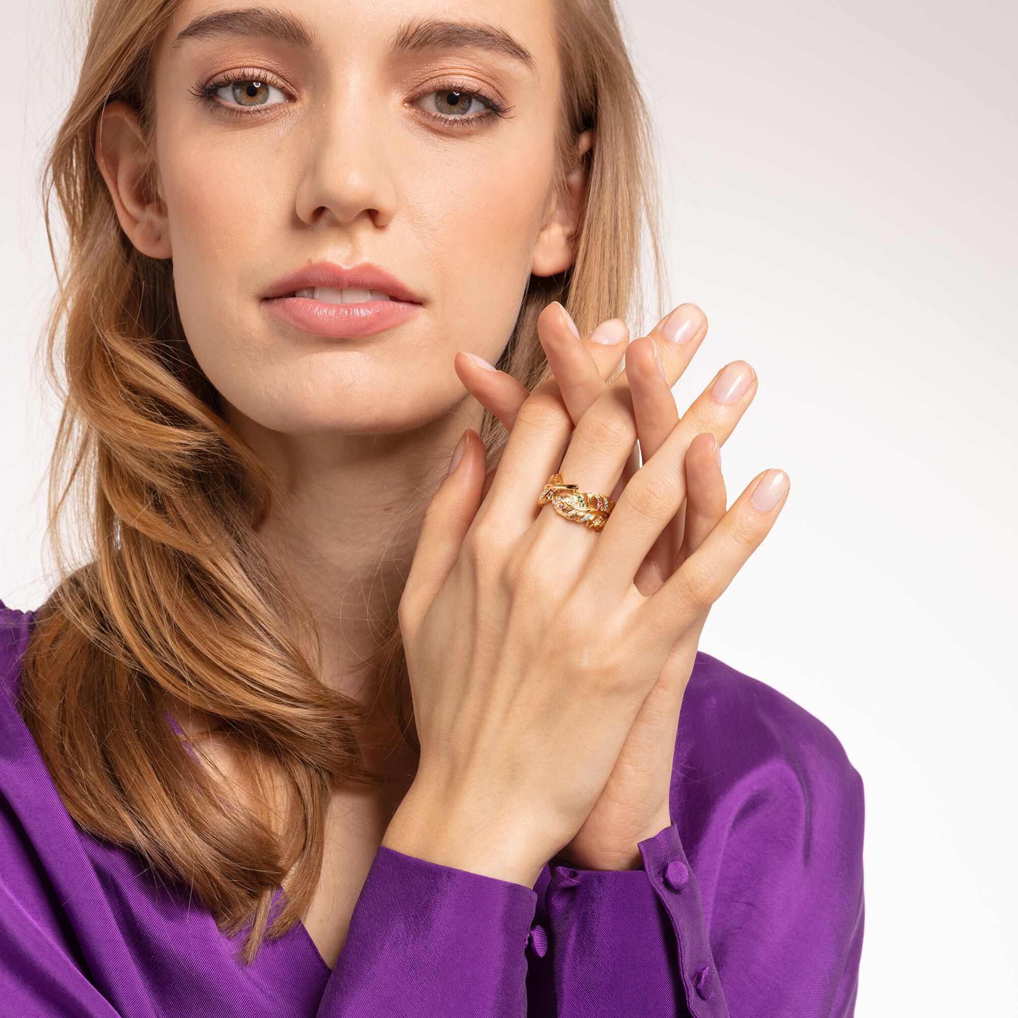 Ring Feather Gold for women: filigree jewellery – THOMAS SABO