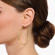 Gold-plated big hoop earrings from the  collection in the THOMAS SABO online store