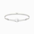 Bracelet Karma Secret with white agate Bead from the Karma Beads collection in the THOMAS SABO online store