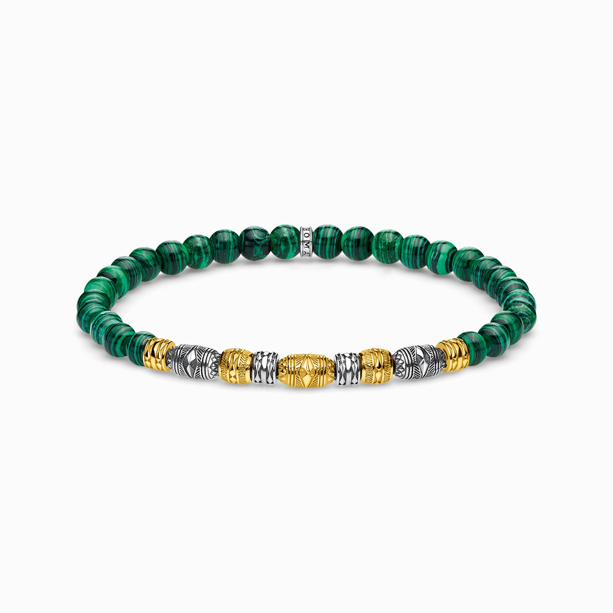Bracelet two-tone lucky Charm, green from the  collection in the THOMAS SABO online store