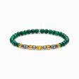 Bracelet two-tone lucky Charm, green from the  collection in the THOMAS SABO online store