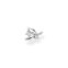 Single ear stud leaves with white stones silver from the Charming Collection collection in the THOMAS SABO online store