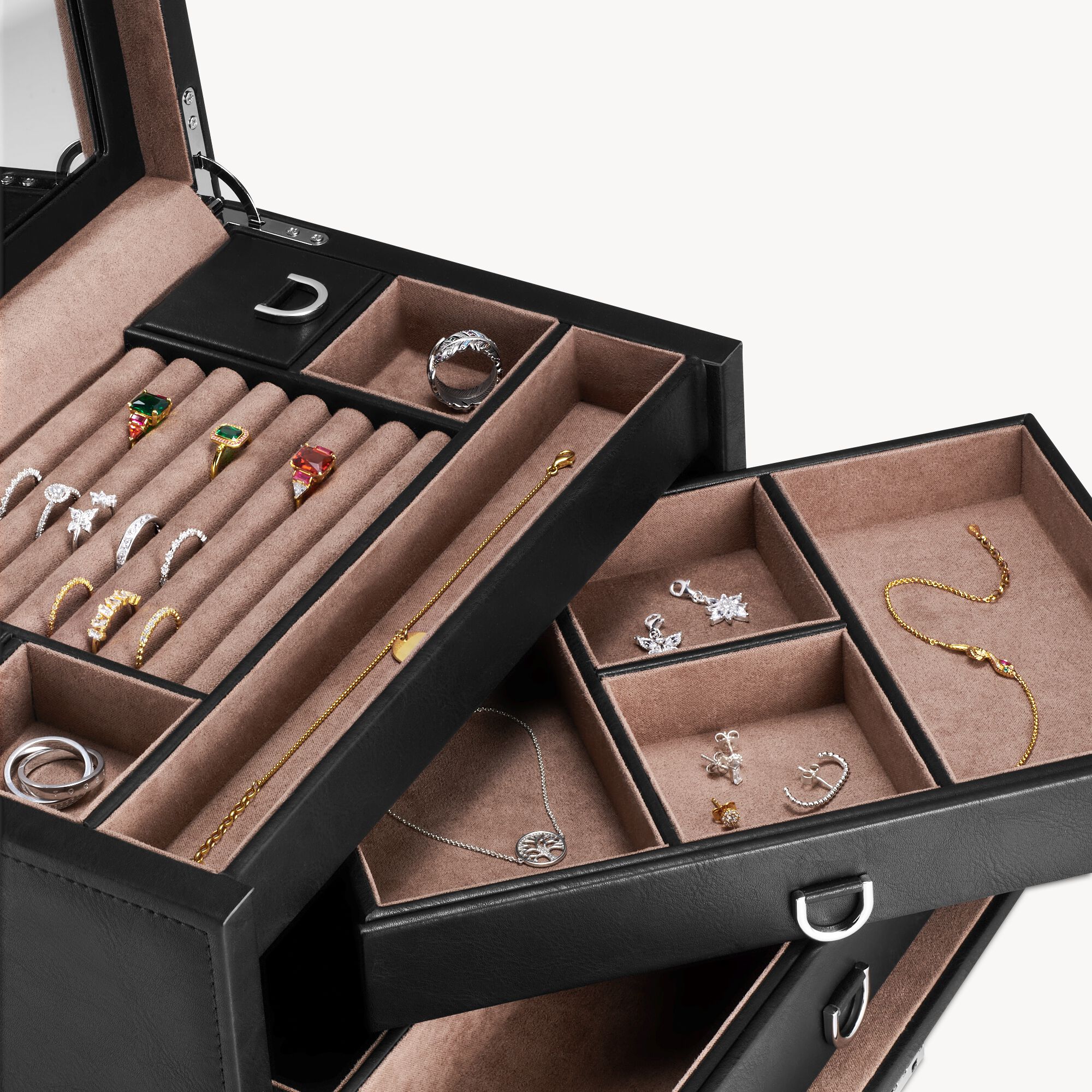 BOÎTE À BIJOUX AVEC 4 TIROIRS MODÈLE ERIN