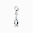Charm pendant fish with blue stones silver from the  collection in the THOMAS SABO online store