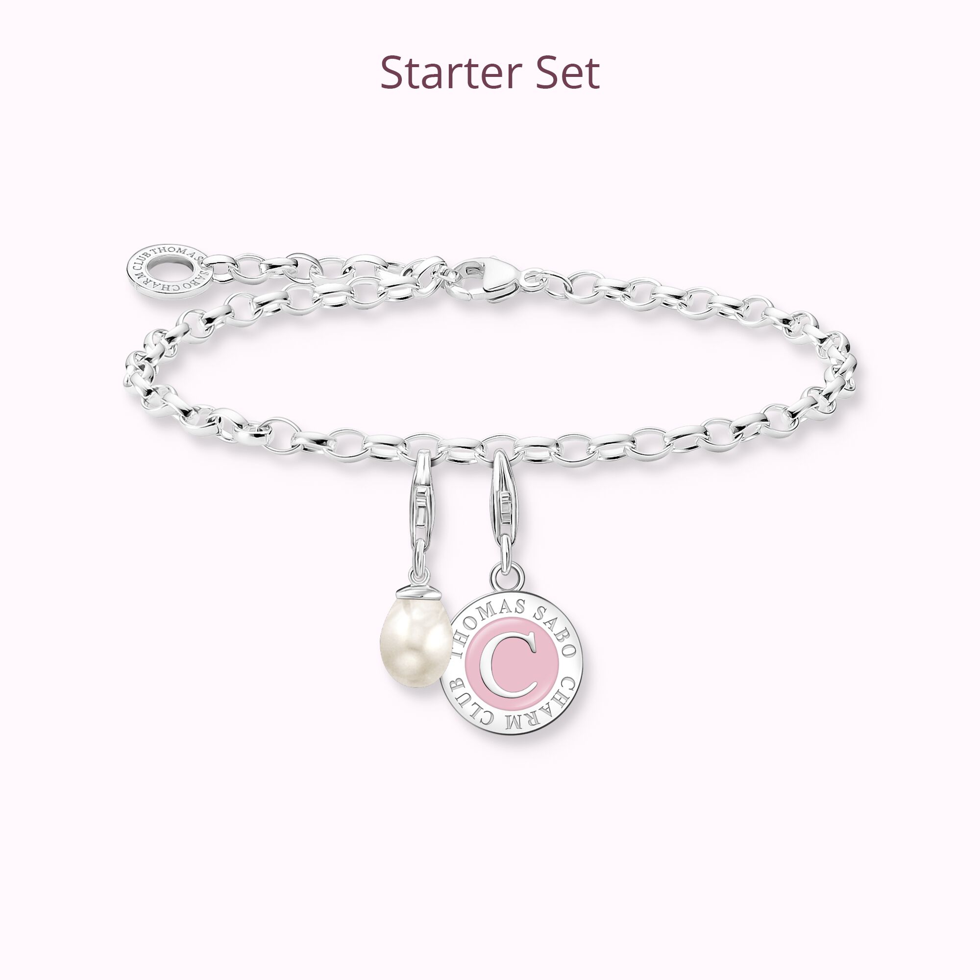 Silver CHARMISTA starter set pearl from the Charm Club collection in the THOMAS SABO online store