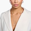 Necklace circle with white stones rose gold plated from the  collection in the THOMAS SABO online store