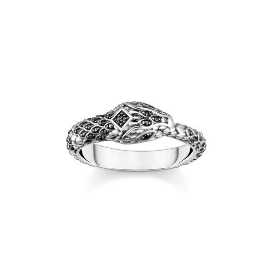 Ring blackened snake from the  collection in the THOMAS SABO online store