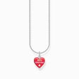 Silver necklace with red heart pendant with cold enamel from the Charming Collection collection in the THOMAS SABO online store