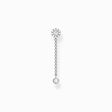 Single ear stud with pendant stone long silver from the Charming Collection collection in the THOMAS SABO online store