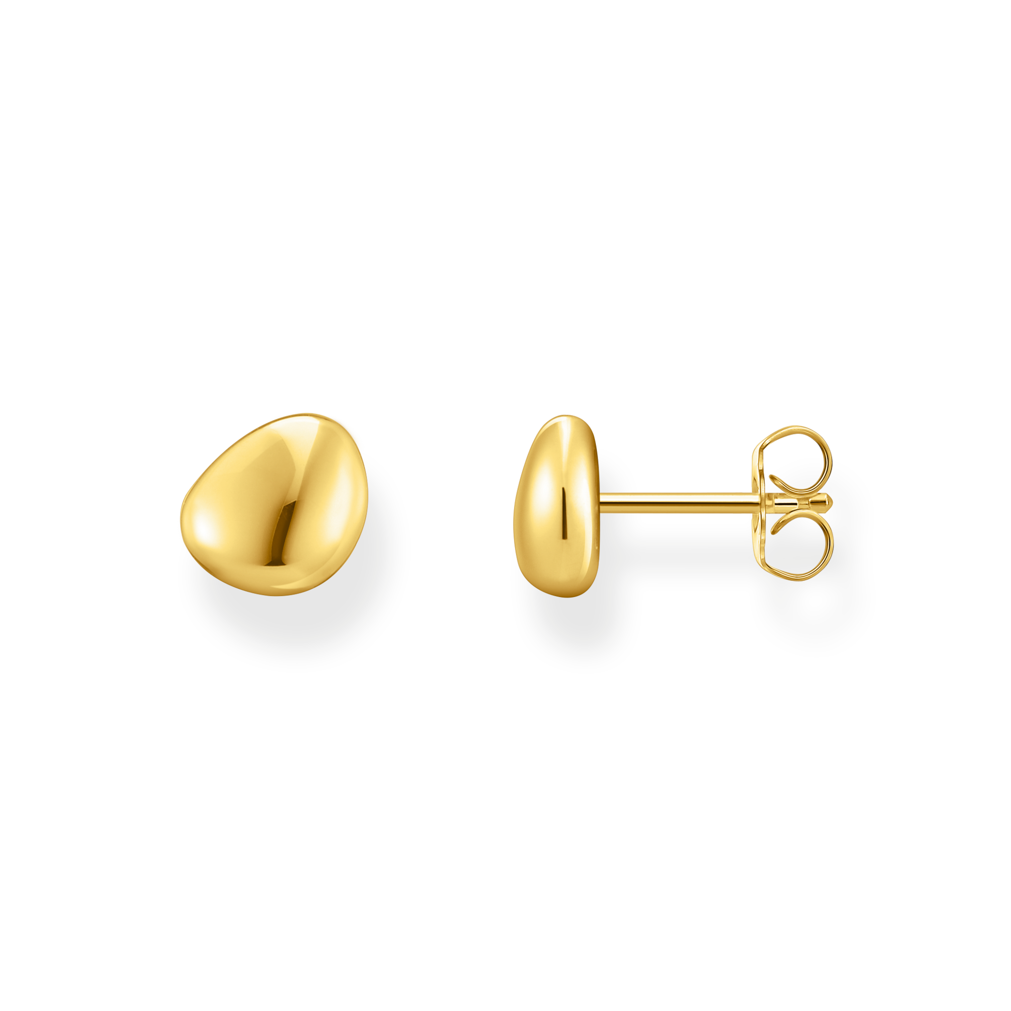 Thomas Sabo Ohrstecker organisches Design vergoldet gelbgoldfarben H2307-413-39