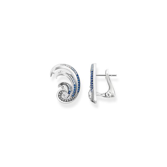 Ear clip wave with blue stones from the  collection in the THOMAS SABO online store