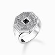 Ring Talisman mit schwarzem Onyx Silber aus der  Kollektion im Online Shop von THOMAS SABO